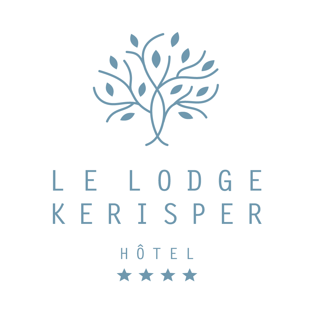 Logo lodge rond blanc